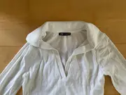 Vorschaubild 3 von Damen Langarmshirt Rippstrick Crop Top Weiß Gr. 36 S Baumwolle