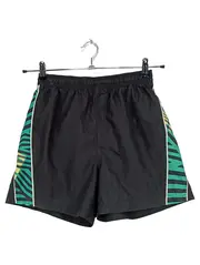 Vorschaubild 1 von Sport Shorts Kinder Gr. 164 Schwarz Grün Sporthose kurz