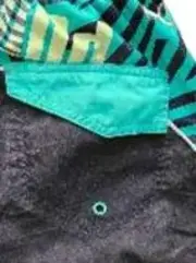 Vorschaubild 6 von Sport Shorts Kinder Gr. 164 Schwarz Grün Sporthose kurz