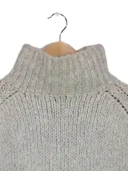 Vorschaubild 3 von KNIT Rollkragenpullover Damen Gr. S Grau Wolle Strick Oversized