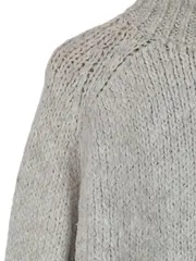 Vorschaubild 5 von KNIT Rollkragenpullover Damen Gr. S Grau Wolle Strick Oversized