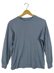Vorschaubild 1 von Langarmshirt Herren Gr. S Blau Basic Baumwolle Longsleeve