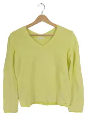 Vorschaubild 1 von Pullover Damen V-Ausschnitt Langarm Gelb Gr. XS 34