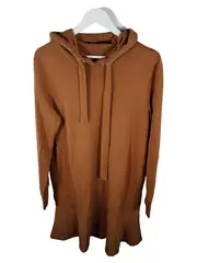 Vorschaubild 2 von Sports Hoodie Kleid Damen Gr. 38/M Braun Modal Kapuzenkleid