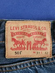 Vorschaubild 4 von 501 Herren Jeans Straight Leg Blau W31/L32 Denim