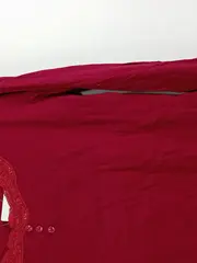 Vorschaubild 6 von Damen Langarmshirt Spitzenbesatz Bordeaux Rot Gr. XXL