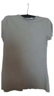 Vorschaubild 2 von Damen T-Shirt Grau Gr. 38/M Casual Baumwolle Kurzarm