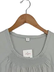 Vorschaubild 3 von Damen T-Shirt Grau Gr. 38/M Casual Baumwolle Kurzarm