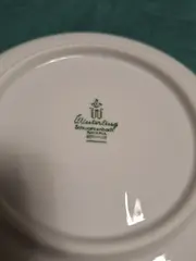 Vorschaubild 3 von Tasse Unterteller Indisch Blau Porzellan Blumen 6cm 2tlg