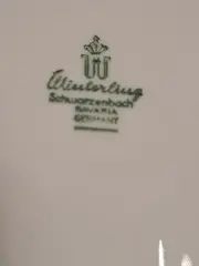 Vorschaubild 2 von Tasse Unterteller Indisch Blau Porzellan Blumen 6cm 2tlg