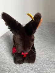 Vorschaubild 5 von Kuscheltier Hase Braun mit roter Schleife 16 cm Plüschtier