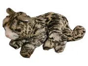Vorschaubild 1 von Leopard Kuscheltier liegend naturgetreu braun 18cm