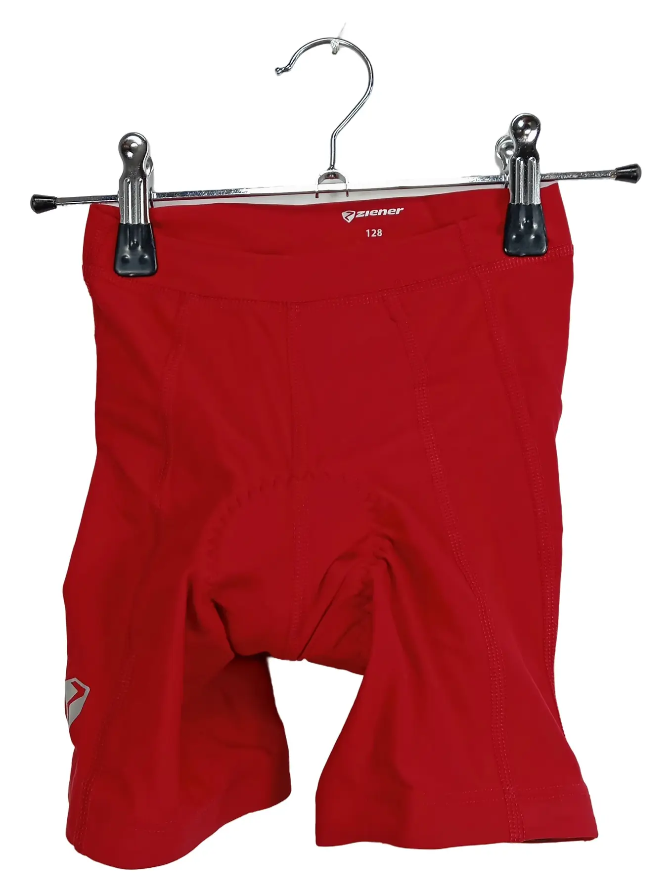 ZIENER Radhose Kinder Gr. 128 Rot Sportlich Fahrradhose Shorts