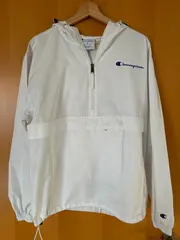 Vorschaubild 4 von Windbreaker Jacke Herren Gr. L Weiß Anorak Kapuze Sportlich