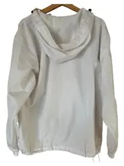 Vorschaubild 2 von Windbreaker Jacke Herren Gr. L Weiß Anorak Kapuze Sportlich