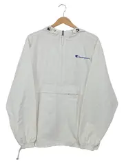 Vorschaubild 1 von Windbreaker Jacke Herren Gr. L Weiß Anorak Kapuze Sportlich