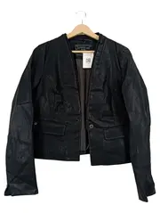 Vorschaubild 1 von EDC Damen Lederjacke Gr. 42/XL Schwarz Modern