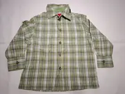 Vorschaubild 1 von Freizeithemd Kinder Gr. 92 Grün Kariert Langarm Hemd Casual