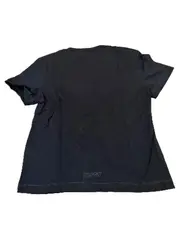 Vorschaubild 2 von Damen T-Shirt Schwarz Gr. M Delfin-Logo Stickerei Baumwolle