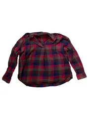 Vorschaubild 1 von Damen Bluse Kariert Langarm Baumwolle Gr. 38/M Casual Mehrfarbig