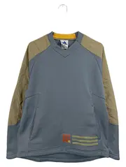 Vorschaubild 1 von Herren Pullover Langarm Sweatshirt Grau Khaki Sport Gr. XS