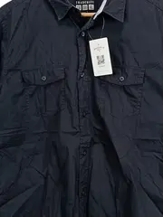 Vorschaubild 3 von Herren Freizeithemd Kurzarm L 50 Schwarz Gestreift Casual