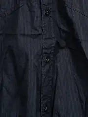 Vorschaubild 5 von Herren Freizeithemd Kurzarm L 50 Schwarz Gestreift Casual