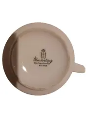 Vorschaubild 3 von Kirchenlamitz Bavaria Tasse Porzellan Goldrand Weiß Relief