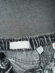 Vorschaubild 3 von Jeans Shorts Kinder Mädchen Gr. 92 Grau Destroyed Fransen