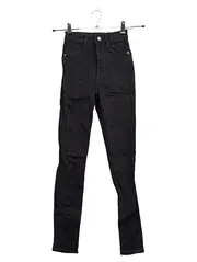 Vorschaubild 1 von Damen Slim Fit Jeans Schwarz Größe 32 W24 High Waist Skinny