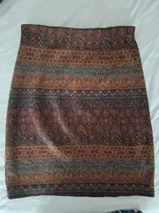 Vorschaubild 5 von Damen Rock Gr. 36/S Ethno Muster Herbst Retro