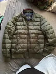Vorschaubild 2 von Herren Steppjacke Oliv Gr. 38/XXS Casual Freizeit