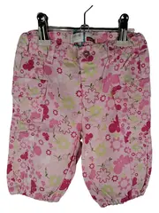Vorschaubild 1 von Baby Mädchen Cargohose Blumenmuster Rosa Gr. 62