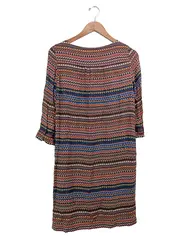 Vorschaubild 2 von Blusenkleid Damen Gr. 36/S Mehrfarbig Grafisch Bohemian Vintage