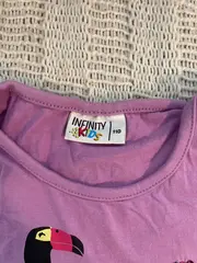 Vorschaubild 3 von Mädchen Tank Top Gr. 110 Lila Sommer Motiv Pailletten