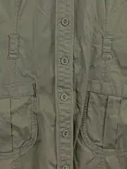 Vorschaubild 3 von Damen Hemdbluse Gr. 42 XL Oliv Kurzarm Casual Bluse