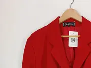 Vorschaubild 3 von Damen Blazer Rot Gr. 46/3XL Klassisch Wolle