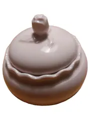 Vorschaubild 1 von Porcelaine Rose Zuckerdose Porzellan Rosa Rosenknauf