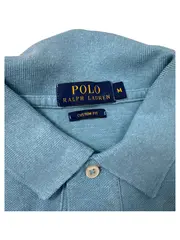 Vorschaubild 3 von Herren Poloshirt Gr. M Blau Custom Fit Casual