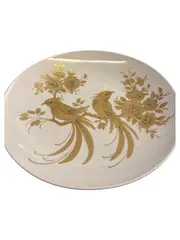 Vorschaubild 1 von Kaiser Melodie Servierplatte Porzellan 30cm Weiß Vogel Florales Muster Festlich