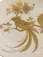 Vorschaubild 2 von Kaiser Melodie Servierplatte Porzellan 30cm Weiß Vogel Florales Muster Festlich