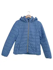 Vorschaubild 2 von EDC Damen Steppjacke Übergangsjacke Gr. 38/M Blau Casual mit Kapuze