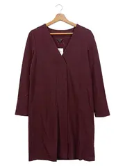 Vorschaubild 1 von Hemdblusenkleid Damen Rot Midi Klassisch Elegant Baumwolle S