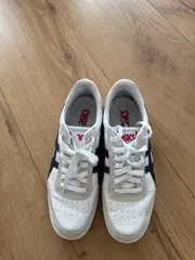 Vorschaubild 2 von Sneaker Low Herren Weiß Leder Retro Gr. 42.5 Freizeit Logo