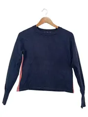 Vorschaubild 1 von edc Damen Pullover Gr. 36/S Blau Baumwolle Casual Langarm Rippstrick
