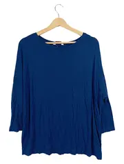 Vorschaubild 1 von Damen Langarmshirt Gr. 40-42 Blau Casual