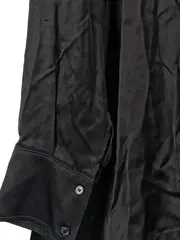 Vorschaubild 5 von Damen Bluse Hemd Schwarz Gr. L Viskose Elegant Langarm