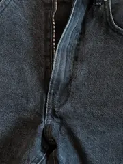 Vorschaubild 3 von Damen Jeansshorts Schwarz Casual Größe 32