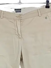 Vorschaubild 2 von Damen Stoffhose Chino Beige Gr. W26 L31 Baumwolle