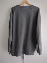 Vorschaubild 2 von Herren Pullover Sweatshirt Grau Gr. 48/M Sportlich Baumwolle